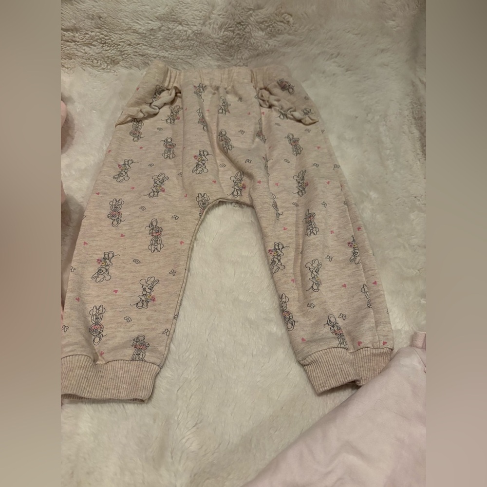 🌸5/$50🌸Disney Pink Minnie Mouse Three-Piece Baby Outfit - Picture 3 of 5